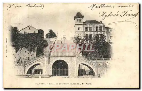 Cartes postales Nantes Escalier Des Cent Marches