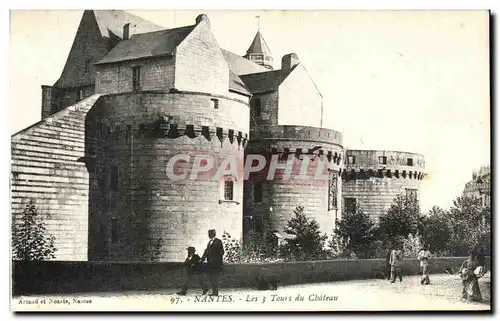 Ansichtskarte AK Nantes Les Tours du Chateau