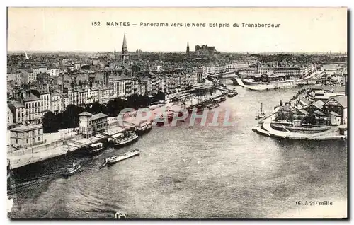 Ansichtskarte AK Nantes Panorama vers Ie Nord Est pris du Transbordeur