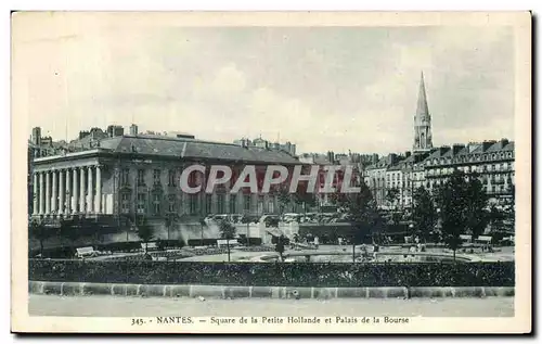 Cartes postales Nantes Square de la Petite Hollande et Palais de la Bourse