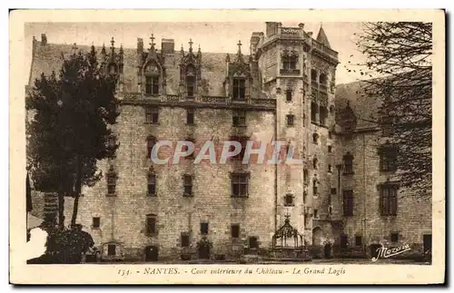 Ansichtskarte AK Nantes Cour interieure du Chateau Le Grand Logis