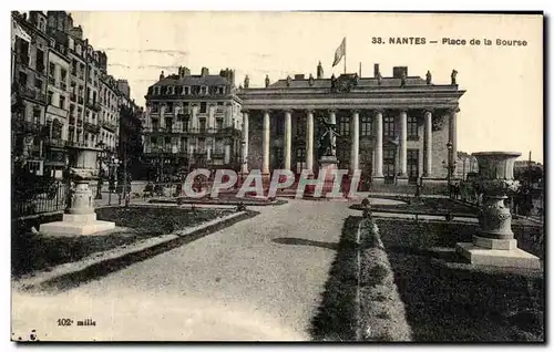 Ansichtskarte AK Nantes Place de La Bourse