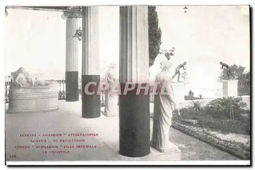 Ansichtskarte AK Grece Greece Corfou Achilleion Villa imperiale Le peristyle