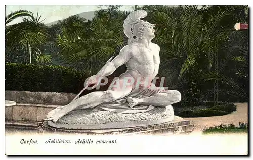 Cartes postales Grece Greece Corfou Achilleion Achille mourant