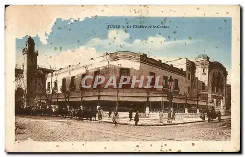 Ansichtskarte AK Tunisie Tunis Le Theatre et le Casino