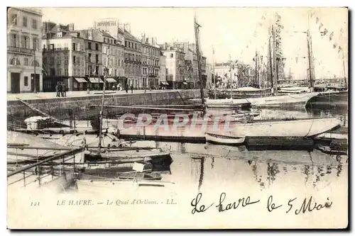 Ansichtskarte AK Le Havre Le Quai d Orleans Bateaux