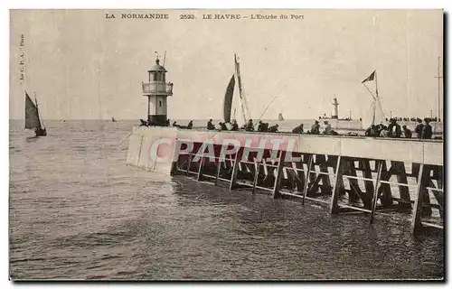 Cartes postales La Normandie Le Havre L Entree du Port