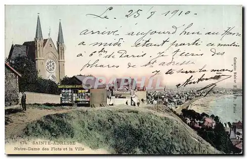 Cartes postales Sainte Adresse Notre Dame des Flotes et la Ville