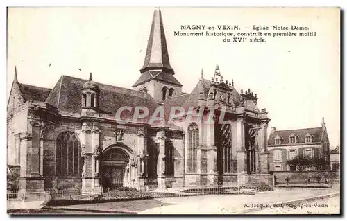 Ansichtskarte AK Magny en Vexin Eglise Notre Dame Monument historique construit en