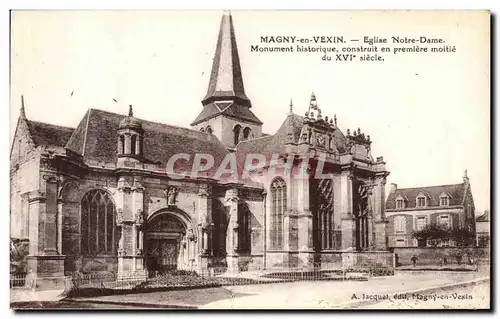 Cartes postales Magny en Vexin Eglise Notre Dame Monument historique construit en