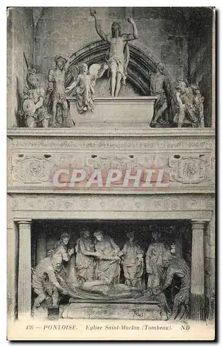 Cartes postales Pontoise Eglise Saint Maclou Tombeau