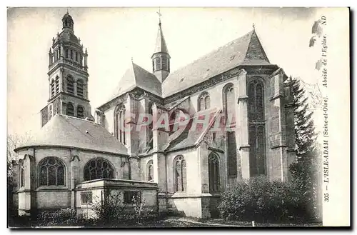 Cartes postales L Isle Adam Abside et eglise