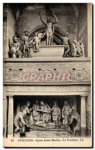 Cartes postales Pontoise Eglise Saint Maclou Le Tombeau