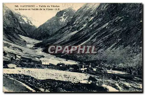 Ansichtskarte AK Dauphine Vallee du Veneon La Berarde et Vallee de la Pilate