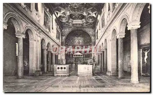 Ansichtskarte AK Roma Interno della Chiesa di S Clemente