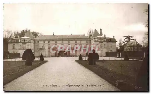 Cartes postales La Malmaison et la chapelle