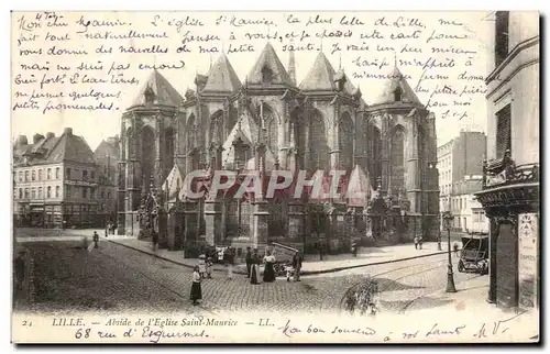 Cartes postales Lille Abside de l Eglise Saint Maurice