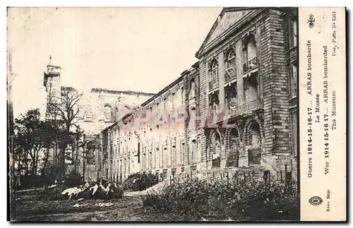 Cartes postales Guerre Arras Bombarde Le Musee War Arras Bombarded The Museum