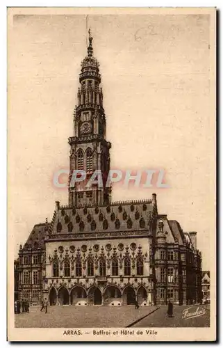 Cartes postales Arras Beffroi et Hotel de Ville