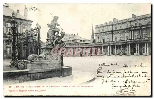 Ansichtskarte AK Nancy Hemicycle De La Carriere Palais Du Gouvernement