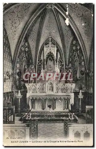 Cartes postales Saint Junien Le Choeur de la Chapelle Notre Dame du Pont