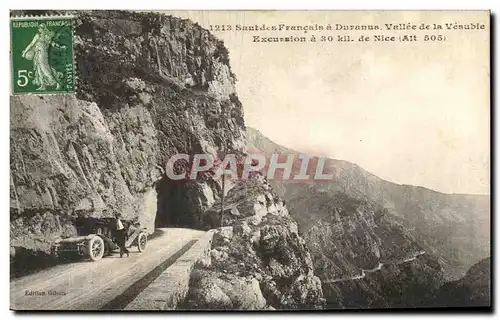 Cartes postales Saut des Francais a Duranus Vallee de la Vesubie Excursion a de Nice Automobile