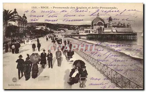 Cartes postales Nice Promenade des Anglais et Jetee Promenade