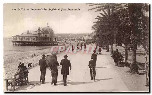 Cartes postales Nice Promenade des Anglais et Jetee Promenade