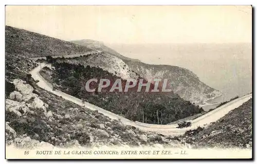 Cartes postales Route De la Grande Corniche Entre Nice Et Eze