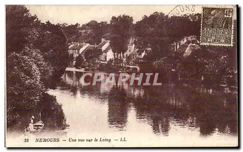 Ansichtskarte AK Nemours Une Vue sur Le Loing