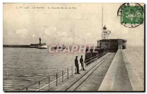 Ansichtskarte AK Le Havre La Nouvelle Entree du Port Bateau