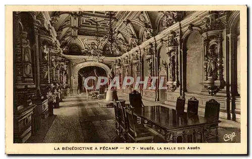 Cartes postales La Benedictine A Fecamp Musee La Salle Des abbes