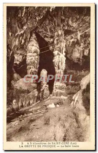 Ansichtskarte AK Saint Cere La Grotte De Presque la Salle Haute