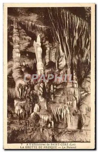 Cartes postales Saint Cere La Grotte De Presque le Parasol