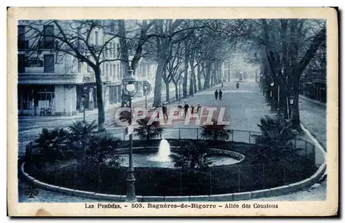 Cartes postales Les Pyrenees Bagneres de Bigorre Allee des Coustous