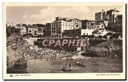 Ansichtskarte AK Biarritz Les Bains du Port Vieux