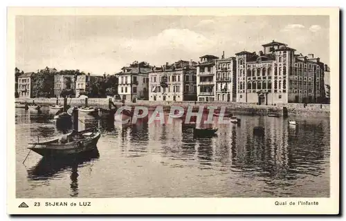 Ansichtskarte AK St Jean de Luz Quai de L Infante