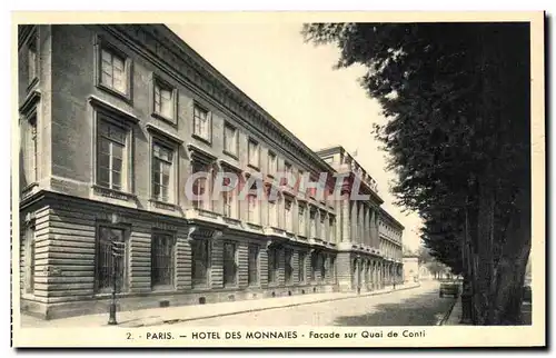 Ansichtskarte AK Paris Hotel Des Monnaies Facade sur Quai de Conti