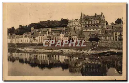 Cartes postales Amboise Les bords de la Loire et le Chateau