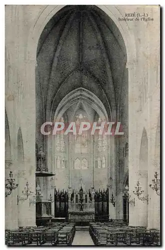 Cartes postales Reze Interieur de I Eglise