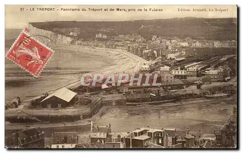 Ansichtskarte AK Le Treport Panorama du Treport et de Mers pris de la Falaise