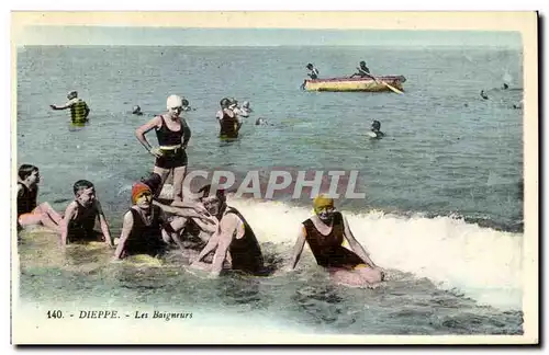 Cartes postales Dieppe Les Baigneurs