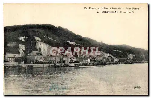 Cartes postales De Rouen au Havre a bord du Felix Faure Dieppedalla Foret