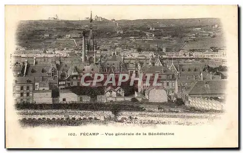 Cartes postales Fecamp Vue generale de la Benedlctine