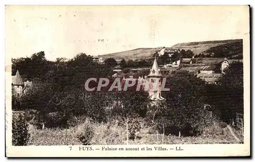 Cartes postales Fuys Falaise en Amont et les Villas