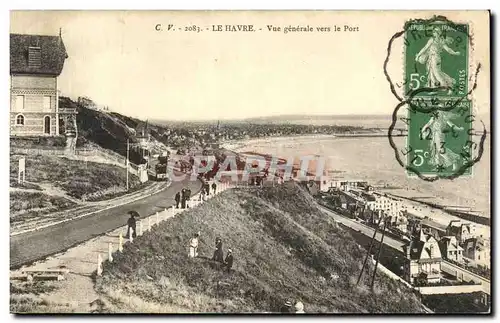 Cartes postales Le Havre Vue generale vers le Pont