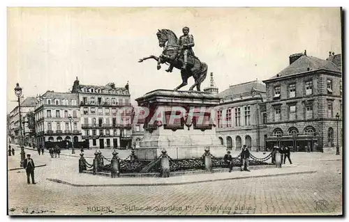 Cartes postales Rouen Statue de Napoleon 1er