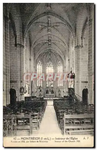 Ansichtskarte AK Montresor Interieur de I Eglise