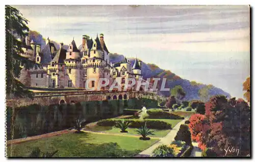 Cartes postales La Douce France Chateaux La Loire Rigny Usse