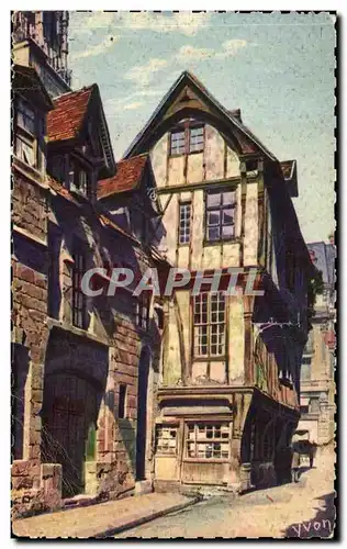 Ansichtskarte AK Rouen La Vieilles Maisons rue Saint Romain